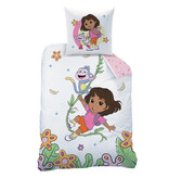 Dora the Explorer Dekbedovertrek Explore - 140 x 200 + 63 x 63 cm - Katoen