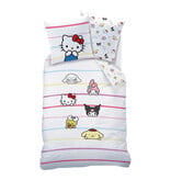 Hello Kitty Friendly Duvet Cover - 140 x 200 + 63 x 63 cm - Cotton
