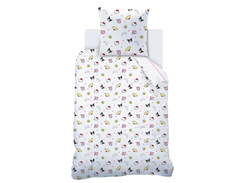Sanrio Friendly Duvet Cover - 140 x 200 + 63 x 63 cm - Cotton