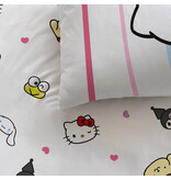 Sanrio Housse de couette Friendly - 140 x 200 + 63 x 63 cm - Coton
