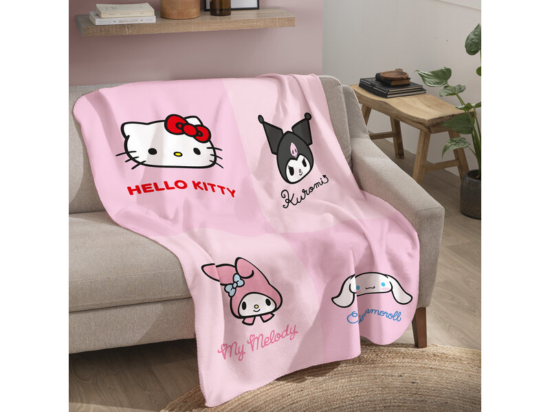 Sanrio Fleeceplaid Reunion - 110 x 140 cm - Polyester