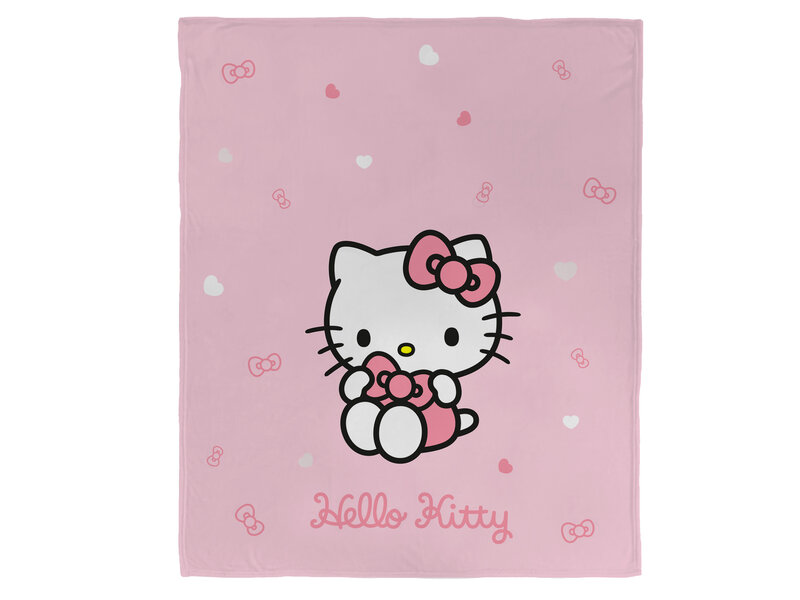 Hello Kitty Fleeceplaid Cute - 125 x 150 cm - Polyester