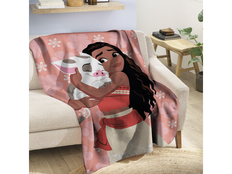 Disney Vaiana Fleece-Karodecke Pua - 110 x 140 cm - Polyester