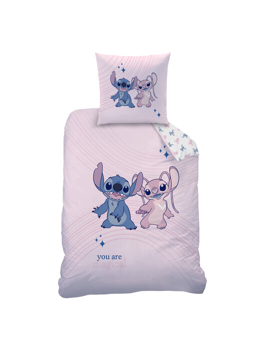 Disney Lilo & Stitch Dekbedovertrek Amour 140 x 200 + 63 x 63 cm Katoen