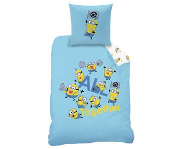 Minions Dekbedovertrek Fete 140 x 200 + 63 x 63 cm Katoen