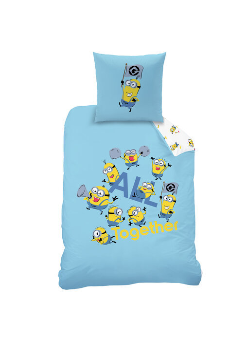 Minions Dekbedovertrek Fete 140 x 200 + 63 x 63 cm Katoen