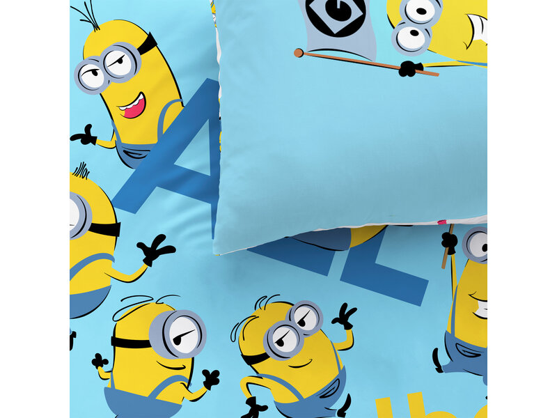 Minions Bettbezug Fete – 140 x 200 + 63 x 63 cm – Baumwolle