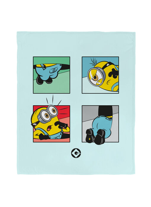 Minions Polaire à carreaux Oops 125 x 150 cm Polyester