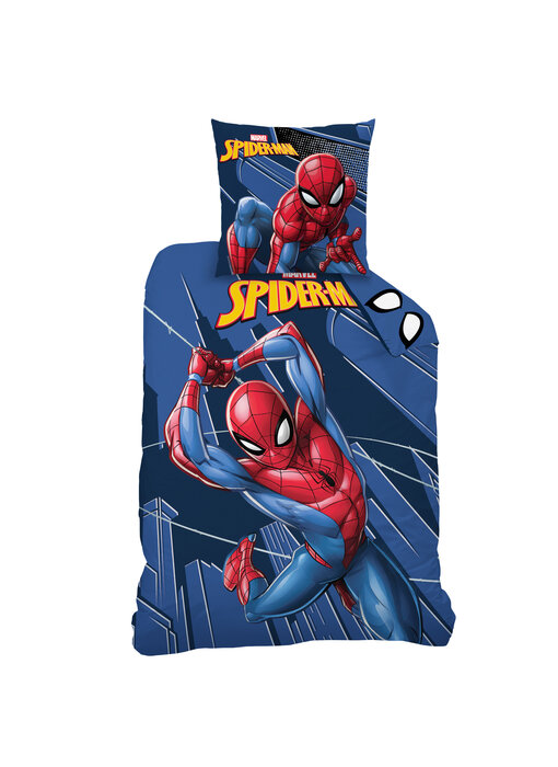 Spider-Man Dekbedovertrek True Hero 140 x 200 + 63 x 63 cm Katoen