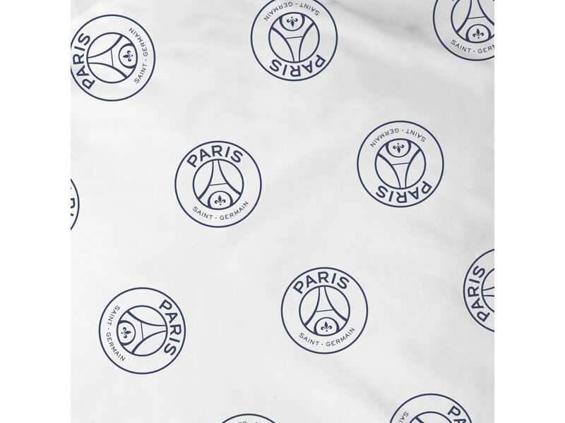 Paris Saint Germain Housse de couette Tour - Taille King - 240 x 220 cm + 2 x 63 x 63 cm - Coton