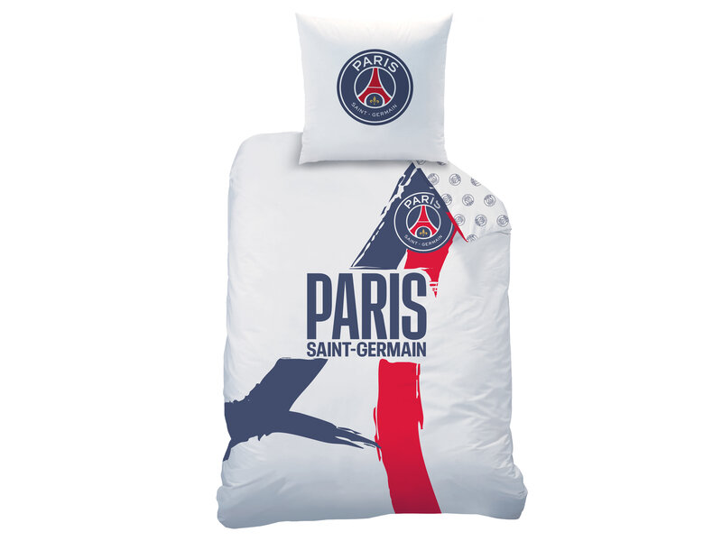 Paris Saint Germain Housse de couette Tour - 140 x 200 + 63 x 63 cm - Coton
