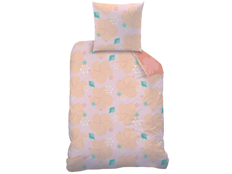 Disney Vaiana Housse de couette - Fleur - 1 personne - 140 x 200 + 63 x 63 cm - Coton
