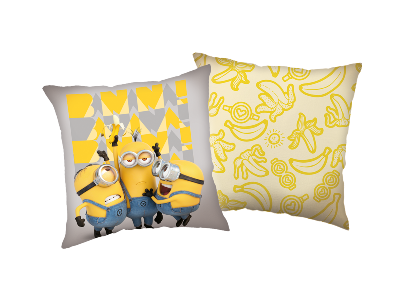Minions Dekokissen – Crazy Mood – 40 x 40 cm – Polyester
