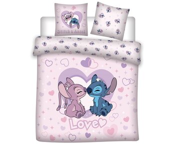 Disney Lilo & Stitch Dekbedovertrek Love - 240 x 220 cm / 65 x 65 cm - Polycotton