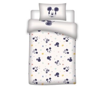 Disney Mickey Mouse Baby dekbedovertrek - 100 x 140 cm - 40 x 60 cm - Katoen