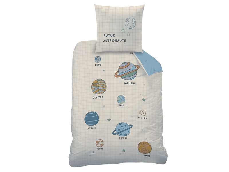 Matt & Rose Milky Way Duvet Cover - Single - 140 x 200 + 63 x 63 cm - Cotton