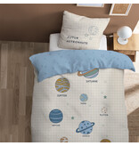 Matt & Rose Bettbezug „Milchstraße“ – Einzelbett – 140 x 200 + 63 x 63 cm – Baumwolle