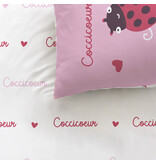 Matt & Rose Dekbedovertrek Coccicoeur - Eenpersoons - 140 x 200 + 63 x 63 cm - Katoen