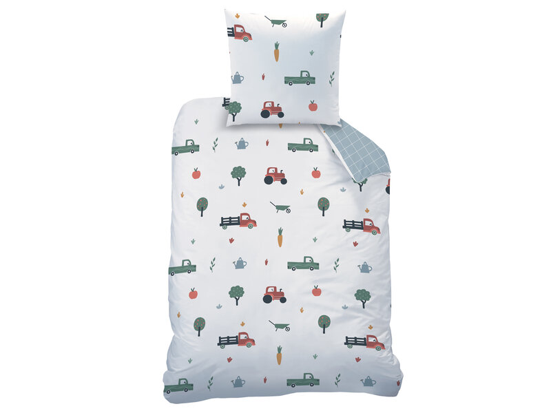 Matt & Rose Housse de couette - 1 personne - 140 x 200 + 63 x 63 cm - Coton