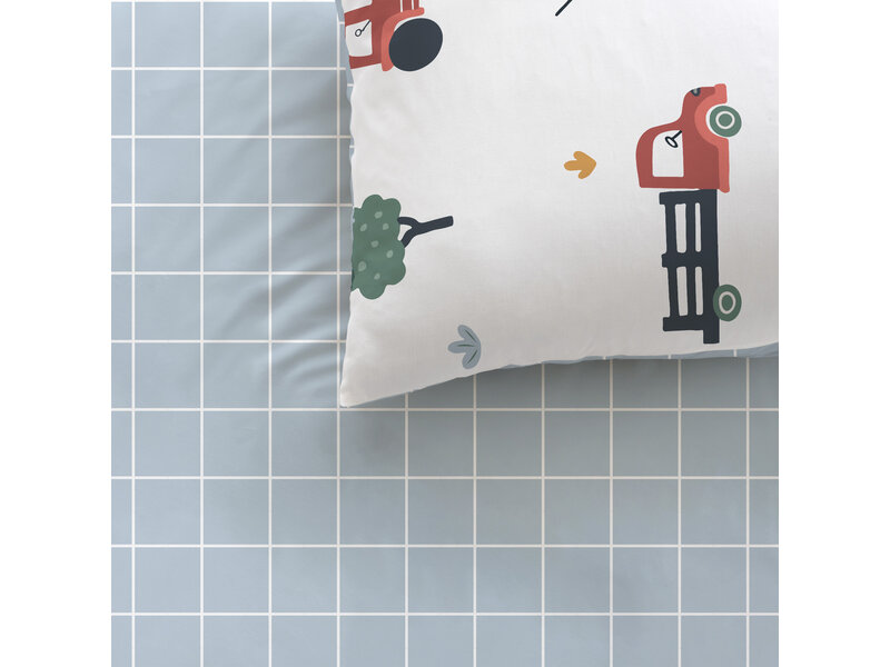 Matt & Rose Duvet Cover - Single - 140 x 200 + 63 x 63 cm - Cotton
