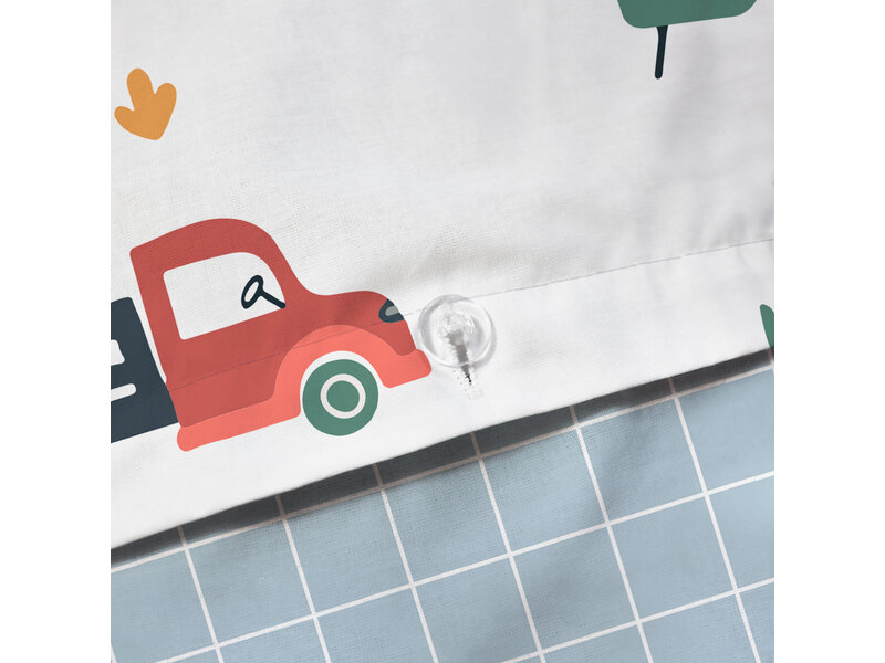 Matt & Rose Bettbezug – Einzelbett – 140 x 200 + 63 x 63 cm – Baumwolle