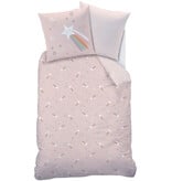 Matt & Rose Star Duvet Cover - Single - 140 x 200 + 63 x 63 cm - Cotton