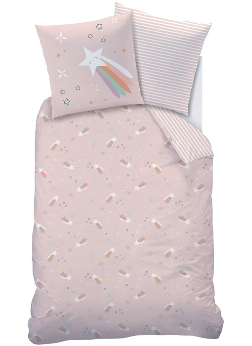 Matt & Rose Dekbedovertrek Ster 140 x 200 + 63 x 63 cm Katoen