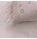 Matt & Rose Star Duvet Cover - Single - 140 x 200 + 63 x 63 cm - Cotton
