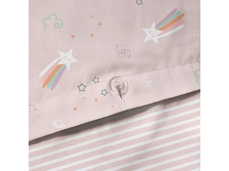 Matt & Rose Housse de couette à étoiles - 1 personne - 140 x 200 + 63 x 63 cm - Coton