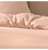 Matt & Rose Housse de couette - Double - Rose - 200 x 200 + (2x) 65 x 65 cm - Mousseline de coton