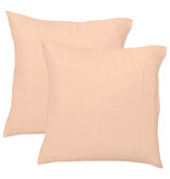 Matt & Rose Dekbedovertrek - Tweepersoons - Roze - 200 x 200 + (2x)65 x 65 cm - Mousseline Katoen