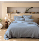 Matt & Rose Duvet Cover - King Size - Blue Horizon - 240 x 220 + (2x) 65 x 65 cm - Blue - Cotton Muslin