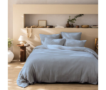 Matt & Rose Duvet cover Bleu Horizon 240 x 220 + (2x) 65 x 65 Cotton Muslin