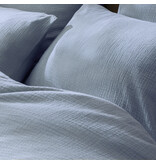Matt & Rose Dekbedovertrek - Lits Jumeaux - Blue Horizon - 240 x 220 + (2x)65 x 65 cm - Blauw - Mousseline Katoen