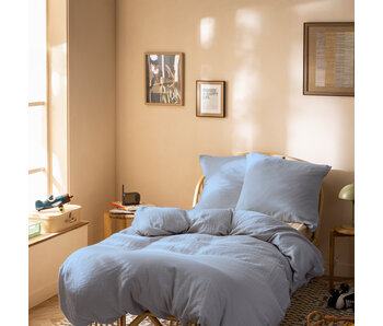Matt & Rose Housse de couette Bleu Horizon 140 x 200 + mousseline de coton 65 x 65