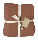 Matt & Rose Dekbedovertrek - Chocolat - 140 x 200 + 65 x 65 cm - Bruin - Mousseline Katoen