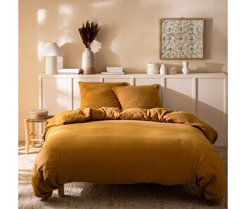 Matt & Rose Dekbedovertrek Caramel 260 x 240 + (2x)65 x 65 Mousseline Katoen
