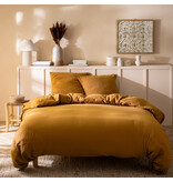 Matt & Rose Dekbedovertrek - Lits Jumeaux - Caramel - 240 x 220 + (2x)65 x 65 cm - Mousseline Katoen