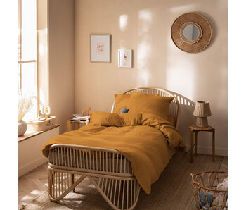 Matt & Rose Housse de couette caramel 140 x 200 + mousseline de coton 65 x 65