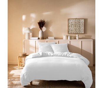 Matt & Rose Dekbedovertrek Wit 260 x 240 + (2x)65 x 65 Mousseline Katoen