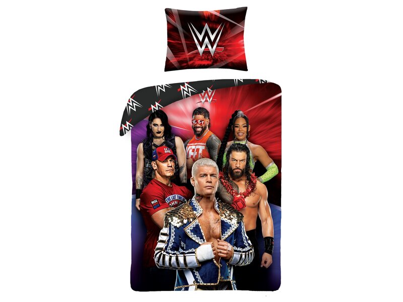 WWE Duvet Cover - Single - 140 x 200 cm + 70 x 90 cm - Polyester