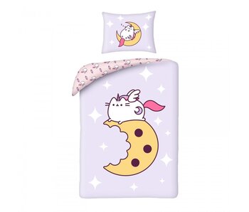 Pusheen Housse de couette Cookie 140 x 200 + 70 x 90 cm en polyester