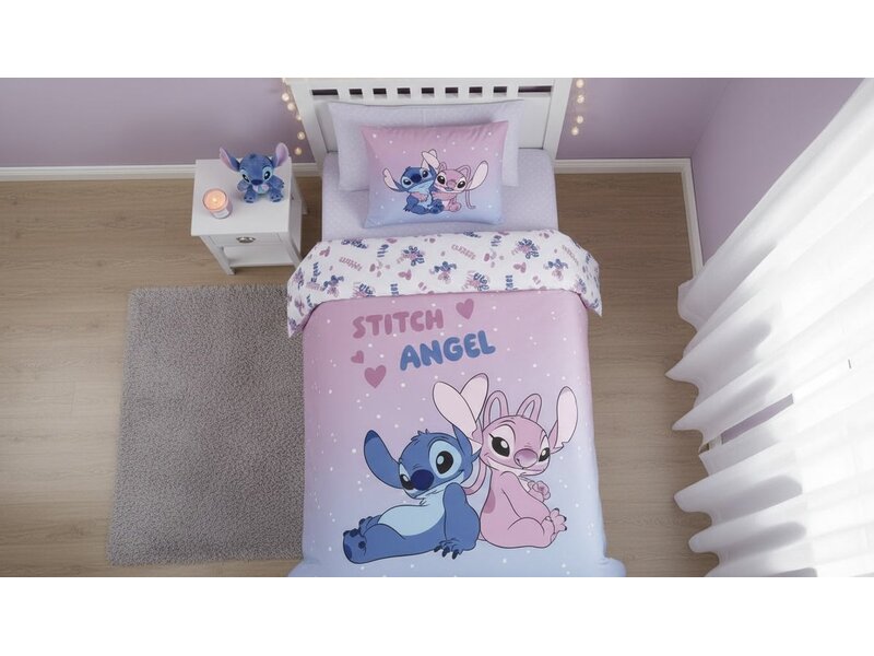 Disney Lilo & Stitch Dekbedovertrek - Eenpersoons - 140 x 200 cm - 65 x 65 cm - Polycotton