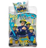 Brandweerman Sam Dekbedovertrek - One Team - Eenpersoons - 140 x 200 cm / 70 x 90 cm - Katoen