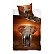 Elephant Duvet Cover 140 x 200 + 70 x 90 cm Cotton