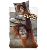 In Home Bettbezug – Affe – Einzelbett – 140 x 200 + 70 x 90 cm – Baumwolle