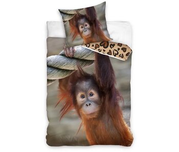 In Home Monkey Duvet Cover 140 x 200 + 70 x 90 cm Cotton
