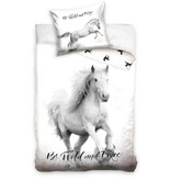 In Home Duvet Cover - Horse - Single - 140 x 200 + 70 x 90 cm - Cotton