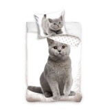 Dreamee Duvet Cover - Cat - Single - 140 x 200 + 65 x 65 cm - Cotton