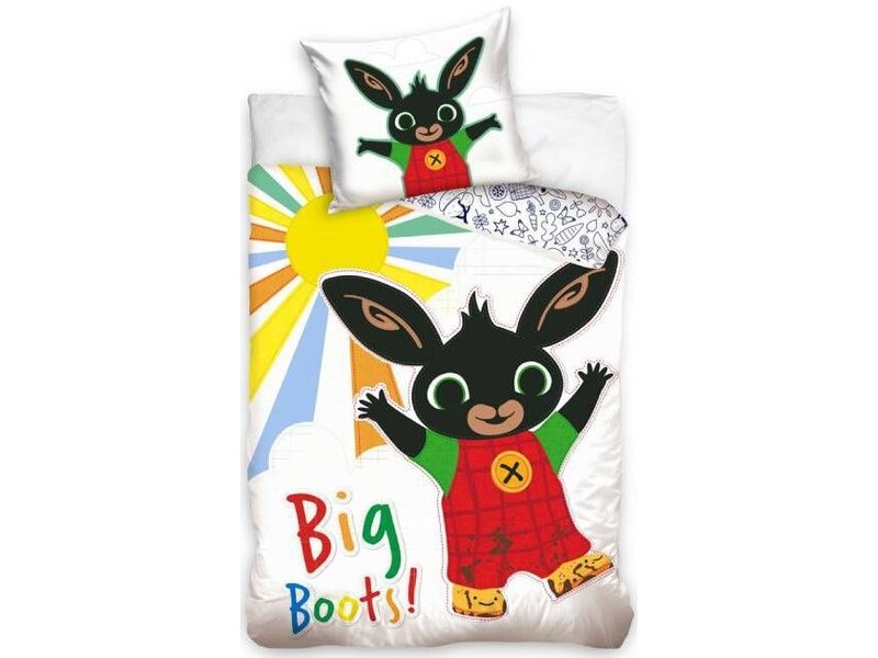 Bing Bunny Bettbezug – Einzelbett – 140 x 200 + 60 x 70 cm – Baumwolle
